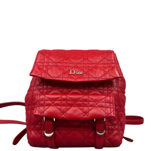 Dior Flap Backpack Lambskin Red Dior Flap Backpack Lambskin Red