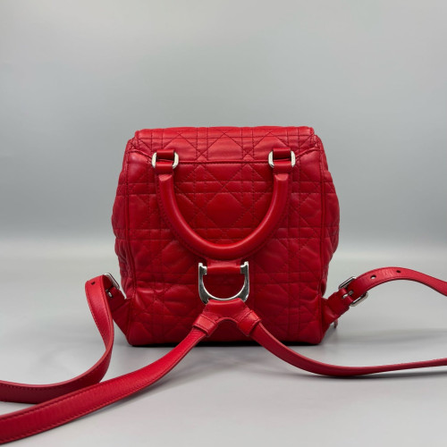 Dior Flap Backpack Lambskin Red Dior Flap Backpack Lambskin Red