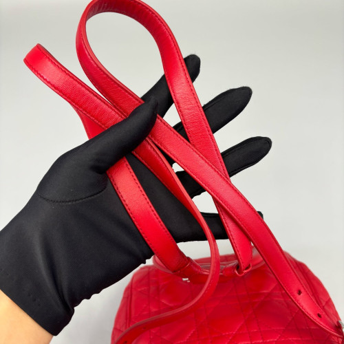 Dior Flap Backpack Lambskin Red Dior Flap Backpack Lambskin Red