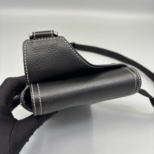 Dior Embroidered Saddle Bag Calfskin Black Dior Embroidered Saddle Bag Calfskin Black
