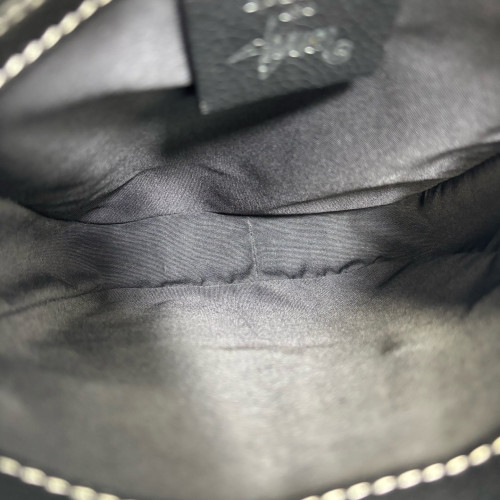 Dior Embroidered Saddle Bag Calfskin Black Dior Embroidered Saddle Bag Calfskin Black