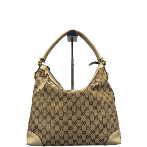 Gucci Hobo GG Supreme Monogram Brown Beige