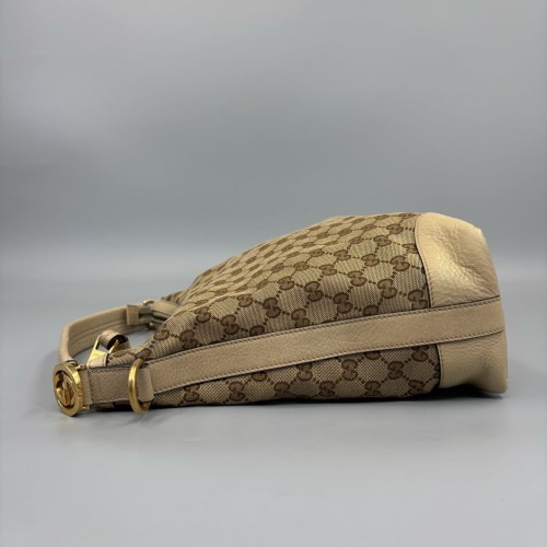 Gucci Hobo GG Supreme Monogram Brown Beige
