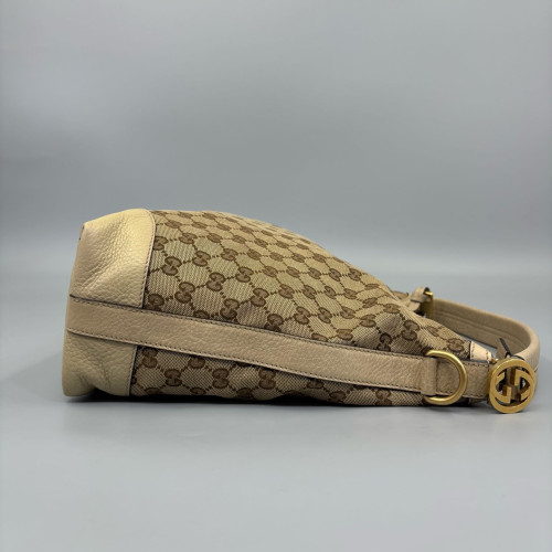 Gucci Hobo GG Supreme Monogram Brown Beige
