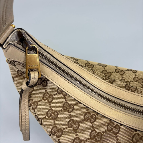 Gucci Hobo GG Supreme Monogram Brown Beige