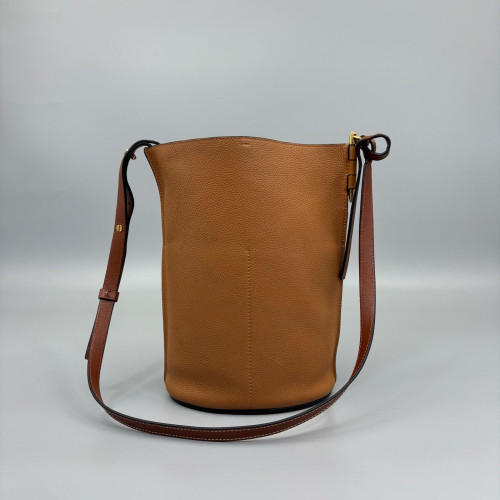 Loewe Medium Gate Bucket Bag Calfskin Tan