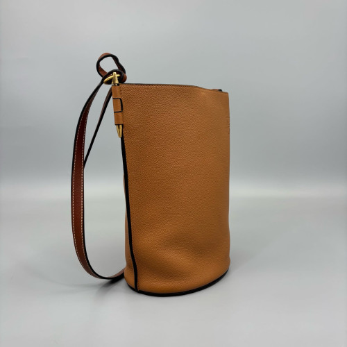 Loewe Medium Gate Bucket Bag Calfskin Tan