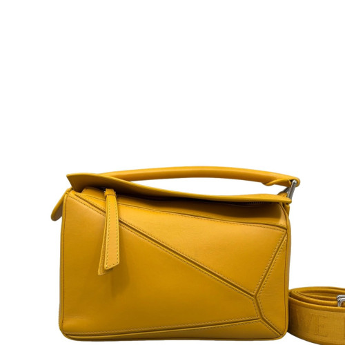 Loewe Small Puzzle Edge Calfskin Yellow