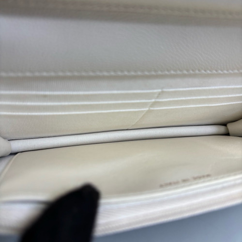 Chanel Quilted Wallet On Chain Calfskin White Chanel Quilted Wallet On Chain Calfskin White