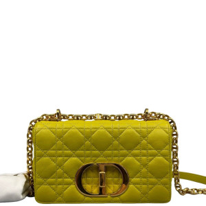 Dior Small Caro Bag Calfskin Yellow Dior Small Caro Bag Calfskin Yellow