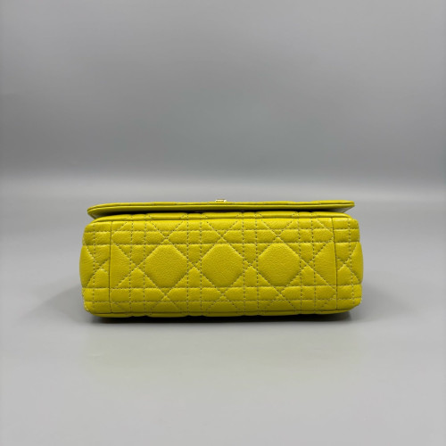 Dior Small Caro Bag Calfskin Yellow
