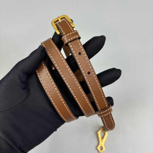 Gucci Small Horsebit 1955 Top Handle GG Supreme Monogram Calfskin Brown Light Brown