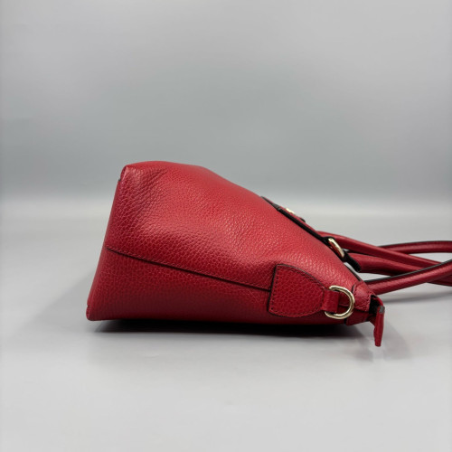 Gucci Tote Bag Grained Calfskin Red