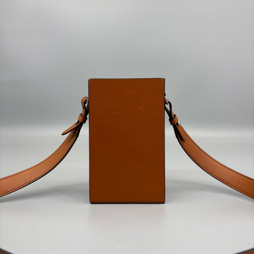 Fendi Box Bag Calfskin Tan