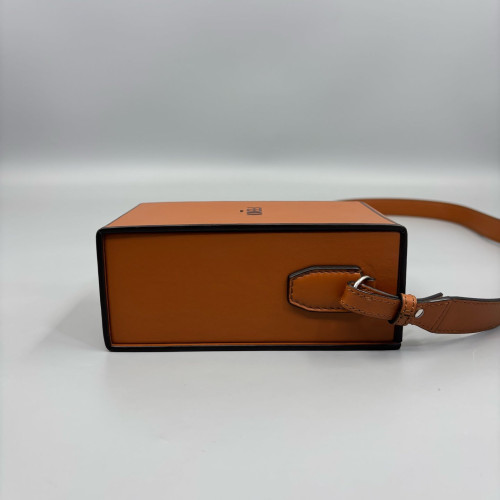 Fendi Box Bag Calfskin Tan