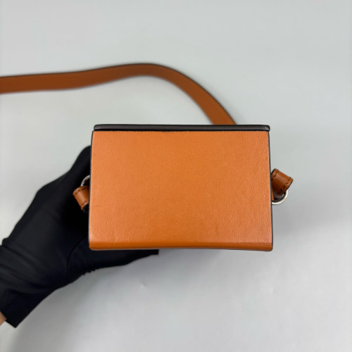 Fendi Box Bag Calfskin Tan