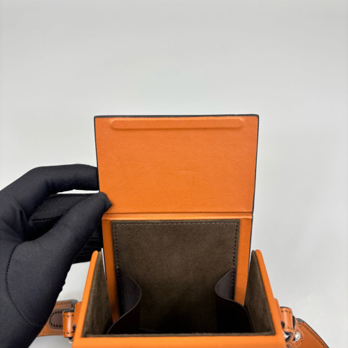 Fendi Box Bag Calfskin Tan