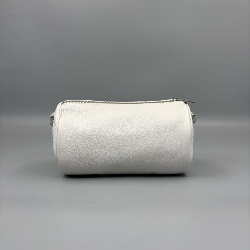 Dior Roller Messenger Bag Grained Calfskin White