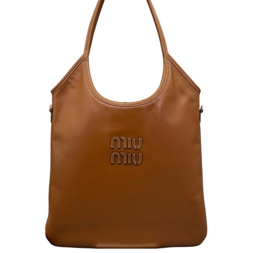 Miu Miu Ivy Regular Nappa Tan