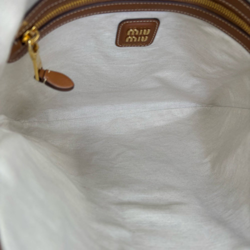 Miu Miu Ivy Regular Nappa Tan