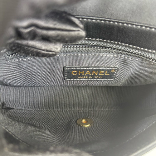 Chanel Quilted Mini Vintage Mademoiselle Flap Canvas Black Chanel Quilted Mini Vintage Mademoiselle Flap Canvas Black