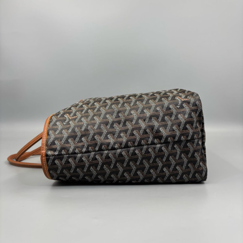 Goyard Saint Louis PM Goyardine Black Brown White