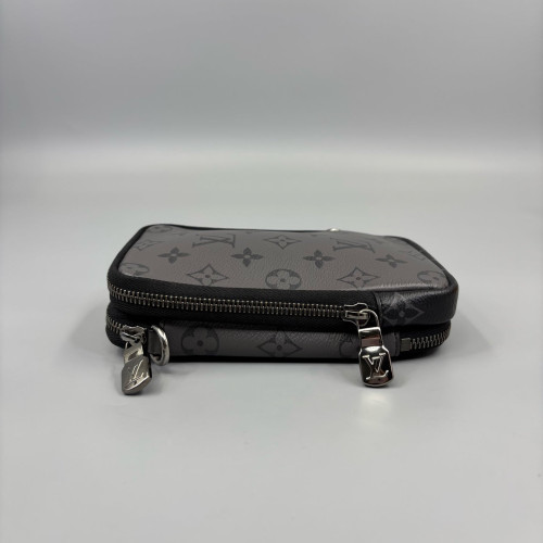 Louis Vuitton Phone Holder Monogram Eclipse Black