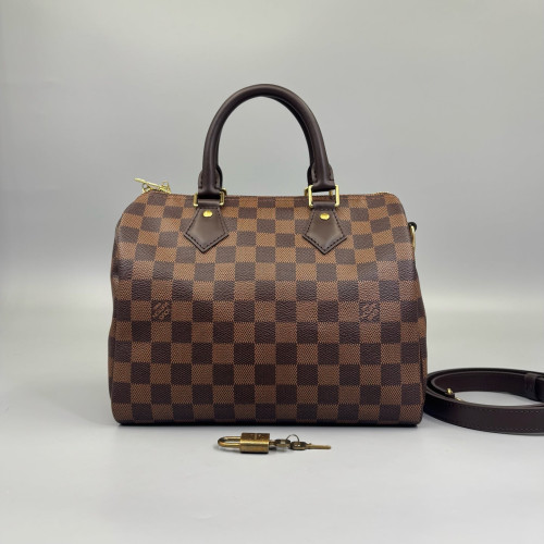 Louis Vuitton Speedy Bandouliere 25 Damier Ebene Brown Louis Vuitton Speedy Bandouliere 25 Damier Ebene Brown