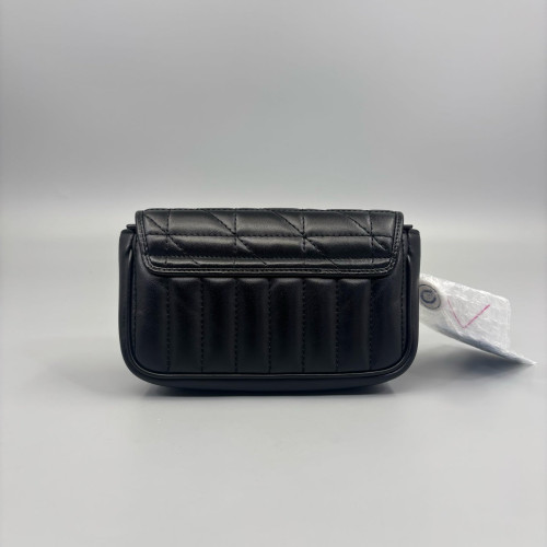 Gucci Matelasse Super Mini GG Marmont Calfskin Black Gucci Matelasse Super Mini GG Marmont Calfskin Black