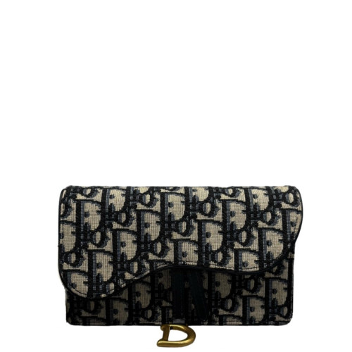 Dior Waist Belt Bag Oblique Black Beige