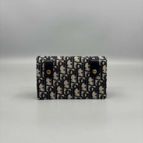 Dior Waist Belt Bag Oblique Black Beige