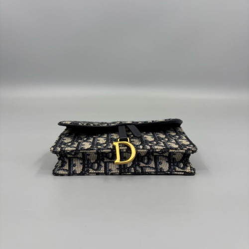 Dior Waist Belt Bag Oblique Black Beige