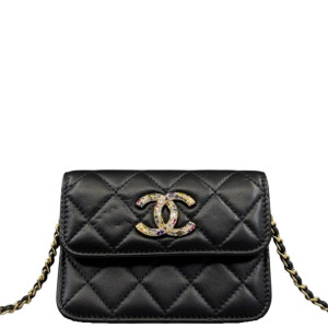 Chanel Quilted Mini Flap Calfskin Black