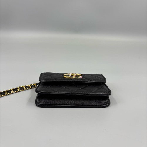 Chanel Quilted Mini Flap Calfskin Black