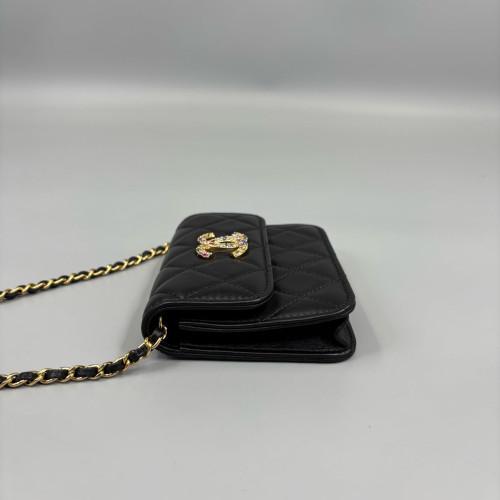 Chanel Quilted Mini Flap Calfskin Black