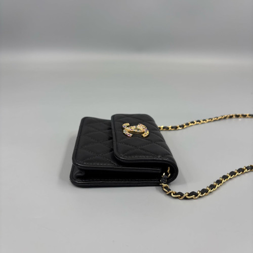 Chanel Quilted Mini Flap Calfskin Black