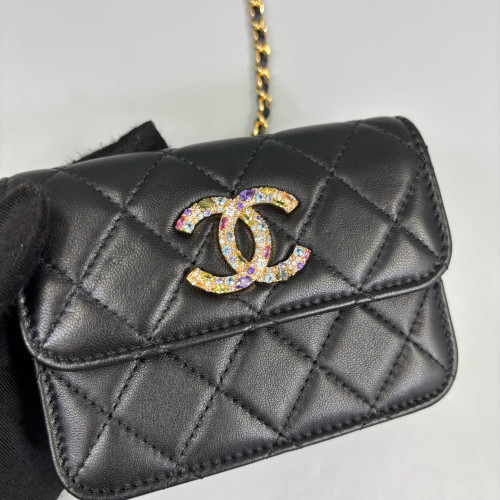 Chanel Quilted Mini Flap Calfskin Black