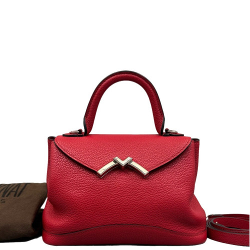 Moynat Gabrielle Bb Calfskin Red