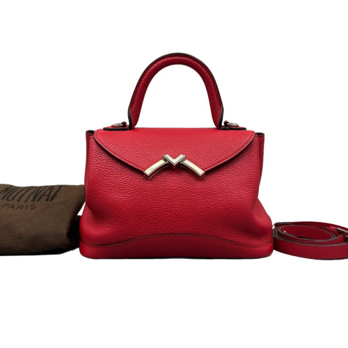 Moynat Gabrielle Bb Calfskin Red