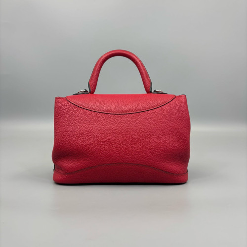 Moynat Gabrielle Bb Calfskin Red