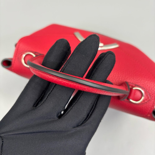 Moynat Gabrielle Bb Calfskin Red