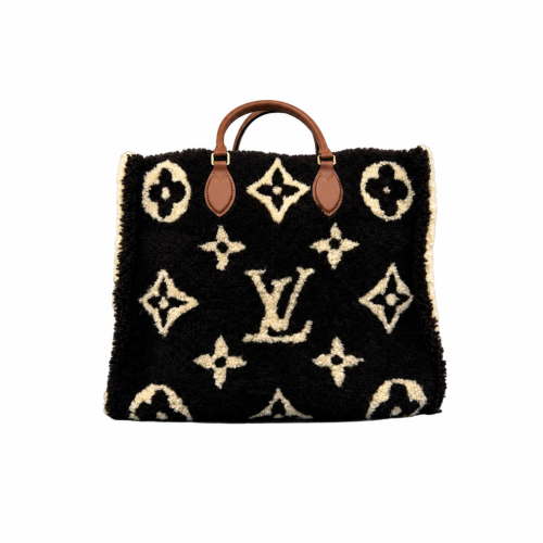 Louis Vuitton Onthego GM Monogram Giant Teddy Black White Brown