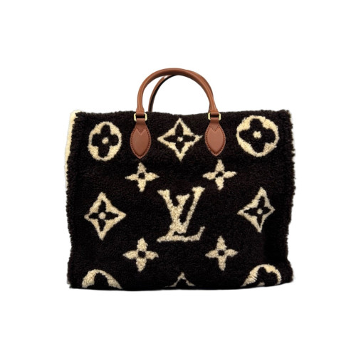 Louis Vuitton Onthego GM Monogram Giant Teddy Black White Brown