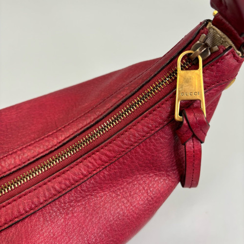 Gucci Hobo Grained Calfskin Red Gucci Hobo Grained Calfskin Red