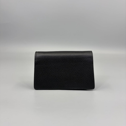 Gucci Super Mini Dionysus Grained Calfskin Black