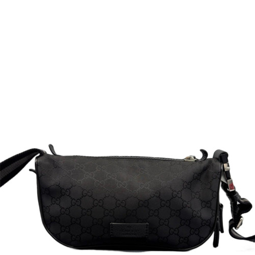 Gucci Waist Belt Bag GG Supreme Monogram Black