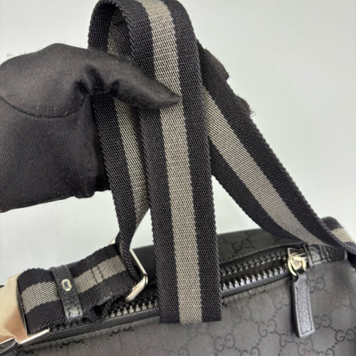 Gucci Waist Belt Bag GG Supreme Monogram Black