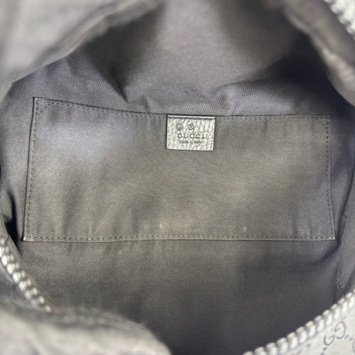 Gucci Waist Belt Bag GG Supreme Monogram Black