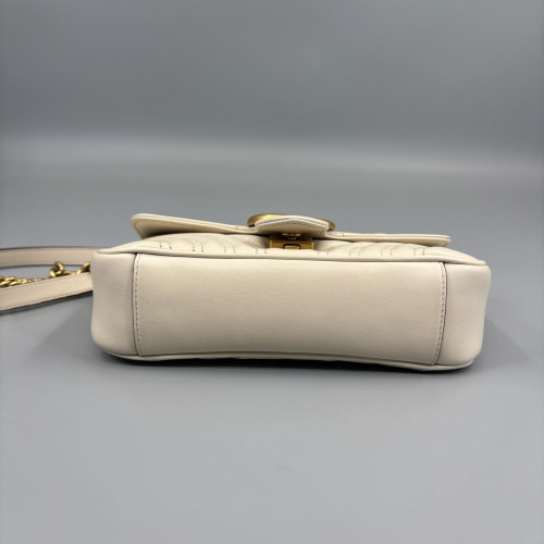 Gucci Mini GG Marmont Calfskin White