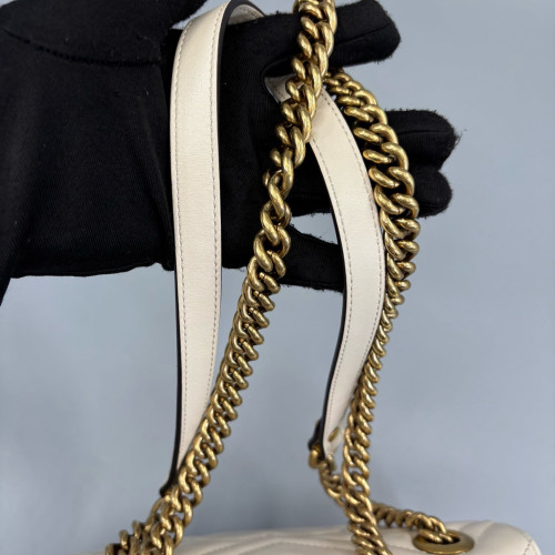 Gucci Mini GG Marmont Calfskin White